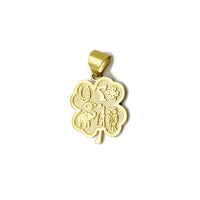 Four Leaf Clover Lucky Pendant (14K) Popular Jewelry New York