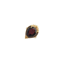 Pear Shaped Garnet Ring (14K)