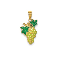 Enamel Grapes Fruit Pendant (14K)