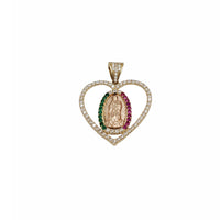 Guadalupe Heart Pendant (14K)