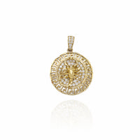 Greek Key Scorpio CZ Pendant (10K)