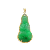 Guan Yin Jade Pendant (14K) Popular Jewelry New York