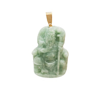 Jade Guan Yu Pendant (14K)