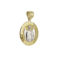 Guardian Angel Oval Medallion Pendant (14K) Popular Jewelry New York