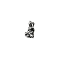 3-D Antique-Finish Gautama Buddha Pendant (Silver)