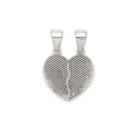 Break Apart "Te Amo" Heart Pendant (Silver)