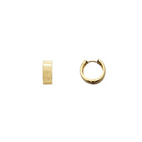 Plain Huggie Earrings (14K)
