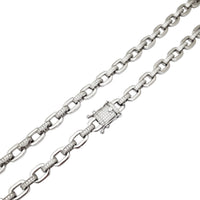 Icy Cable Link CZ Chain (Silver)