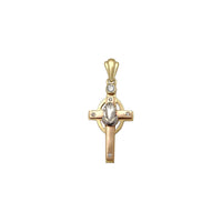 Halo Praying Hands Cross Pendant (14K) Popular Jewelry New York