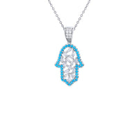 Hamsa Necklace (Silver)