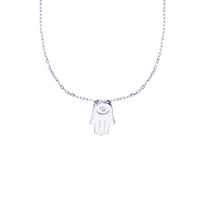 Hamsa Necklace (Silver)