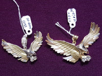 Hawk Pendant CZ Tricolor 14K - Lucky Diamond 恆福珠寶金行 New York City 169 Canal Street 10013 Jewelry store Playboi Charlie Chinatown @luckydiamondny 2124311180