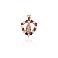 Heart Virgin Mary CZ Pendant (14K) New York Popular Jewelry