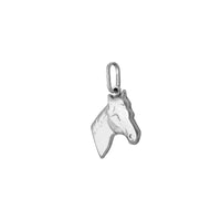 Horse Head Pendant (14K) 14 Karat White Gold, Animal, Popular Jewelry New York