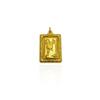 Chinese Feng Shui Wallpaper Medallion Pendant (24K)