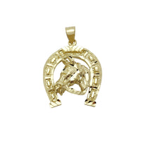 Horseshoe Diamond Cuts Pendant (14K).