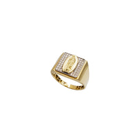 Iced-Out Guadalupe Ring (14K)