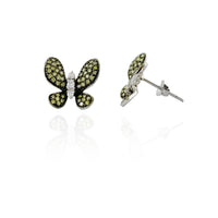 Diamond Butterfly Earrings (14K)