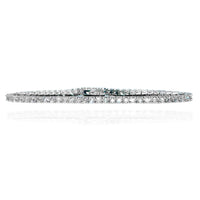 Single-Row Round Diamond Tennis Bracelet (14K).