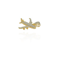 Diamond Airplane Pendant (14K)