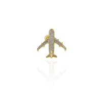 Diamond Airplane Pendant (14K)