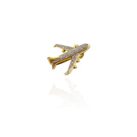 Diamond Airplane Pendant (14K)