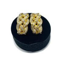 Diamond Cuban Earrings (14K).