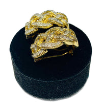 Diamond Cuban Earrings (14K).