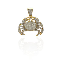 Crab Diamond Pendant (10K).