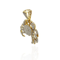 Crab Diamond Pendant (10K).