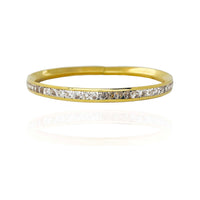 Baby CZ Bangle Bracelet (14K).