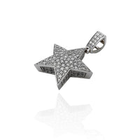 Bursting Diamond Star Pendant (14K)
