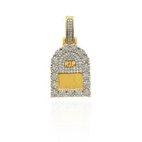 Tombstone (R.I.P.) Diamond Pendant (14K)