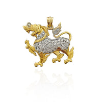 Qilin Diamond Pendant (14K)