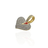 Lightning Heart Diamond Pendant (10K)