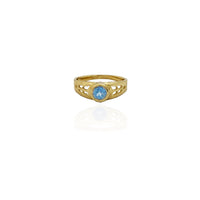 Baby-Sized Blue Stone Ring (14K)