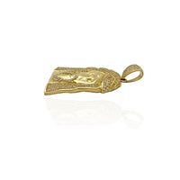 Iced-Out Jesus Head Pendant (14K)