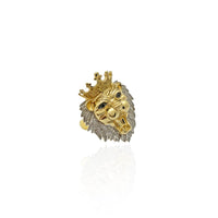 Diamond King Lion Head Ring (14K).
