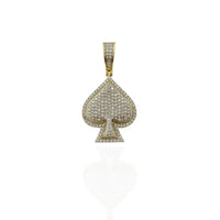 Diamond Ace of Spade Pendant (10K).