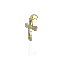 Diamond Cross Pendant (10K).