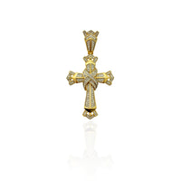 Diamond Infinity Cross Pendant (10K).