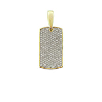 Dog Tag Diamond Pendant (14K)