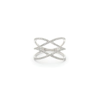 Double "X" Diamond Ring (14K)