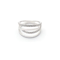 Double Buckle Diamond Ring (14K)