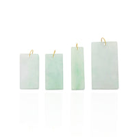 Jade Rectangle Pendant (14K)