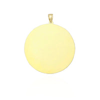Plain Circle Pendant (14K)