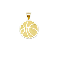 Basketball Diamond-Cut Pendant 2D (14K)