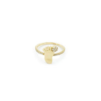 Stoneset Baby Foot Ring (14K)