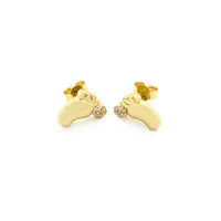 Baby Feet Stud Earrings (14K)