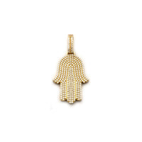 Iced-Out Hamsa CZ Pendant (14K)